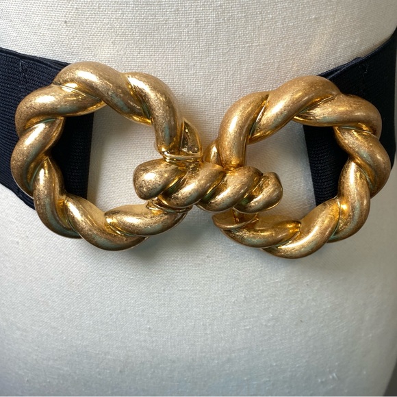 ZARA Gold Stretch Belt - Picture 3 of 5